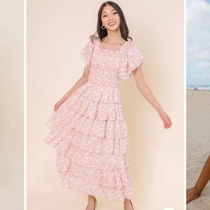 Ivy City Grace Dress in Rose